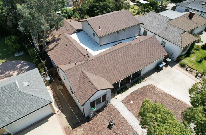 Asphalt shingle roof installation in Altadena, CA by Green Ladder Roofing, a GAF Master Elite roofing contractor