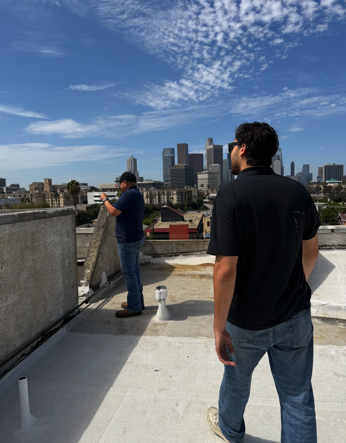 Flat roof waterproofing installation