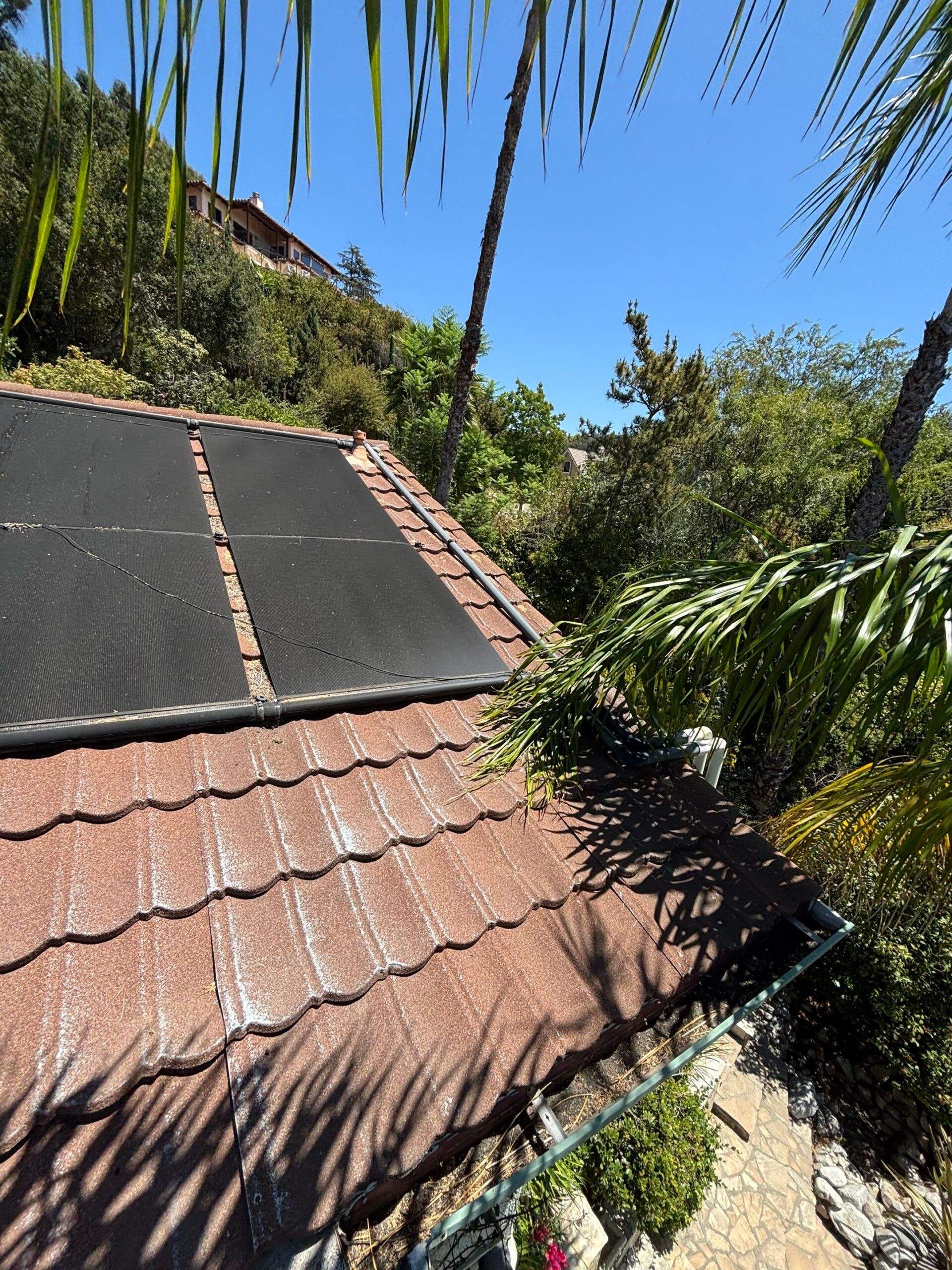 Clay tile roof installation by Green Ladder Roofing, a GAF Master Elite roofing contractor serving Sierra Madre, CA