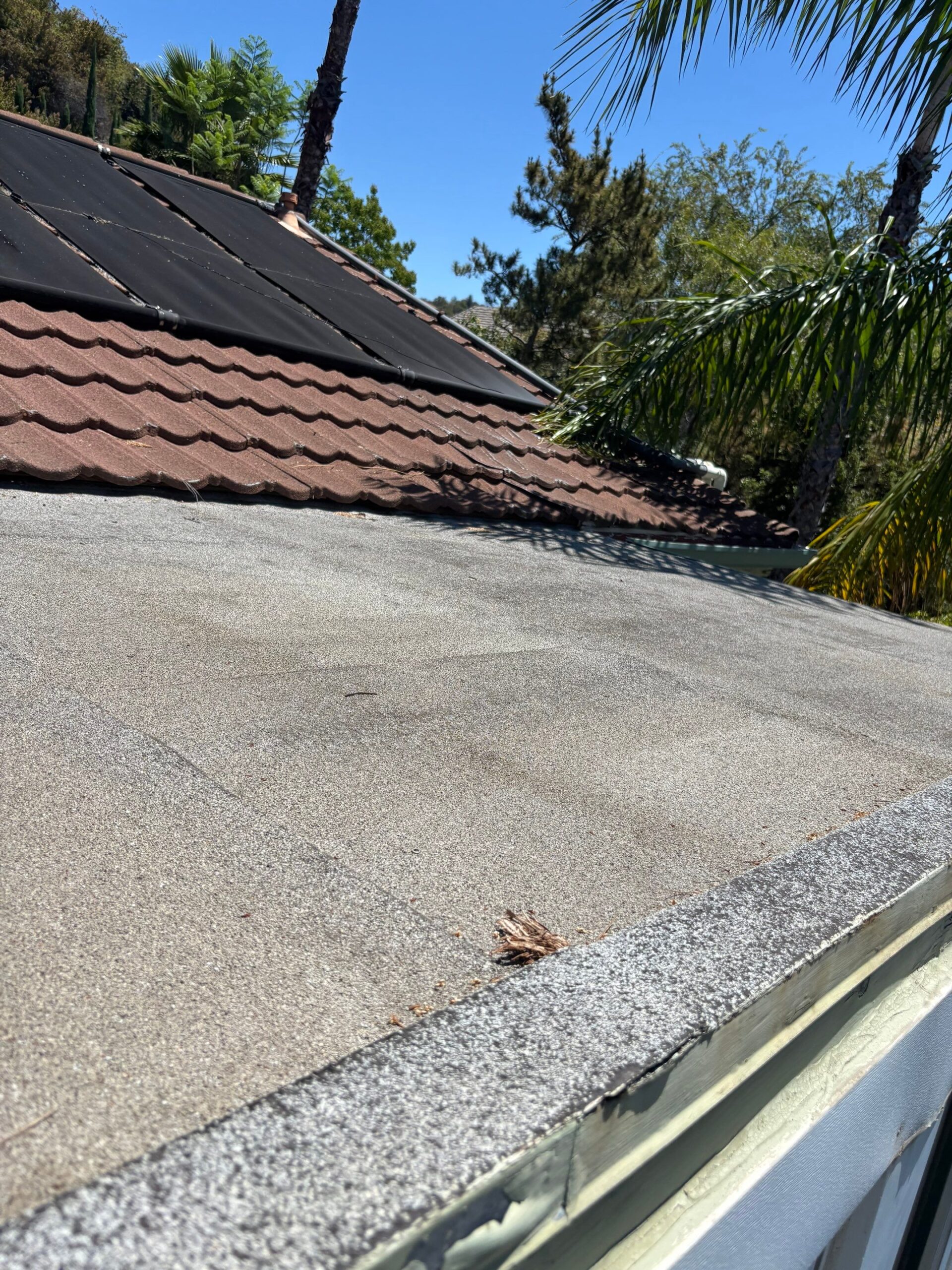 Flat roof installation by Green Ladder Roofing, a GAF Master Elite roofing contractor serving Sierra Madre, CA