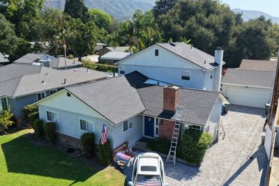 Asphalt shingle roof installation in Monrovia, CA by Green Ladder Roofing, a GAF Master Elite roofing contractor