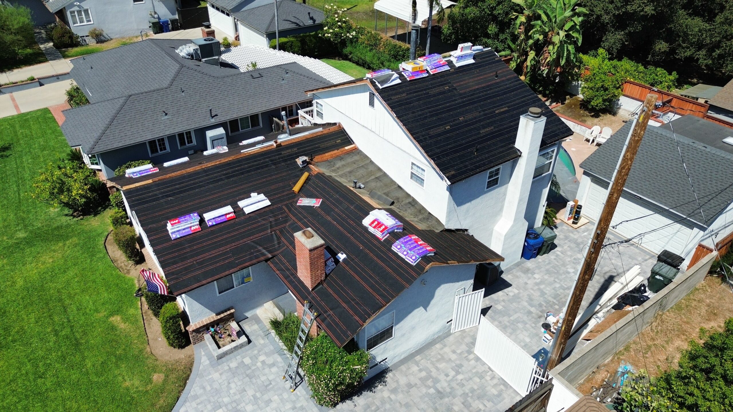 Metal roof installation in Monrovia, CA by Green Ladder Roofing, a GAF Master Elite roofing contractor