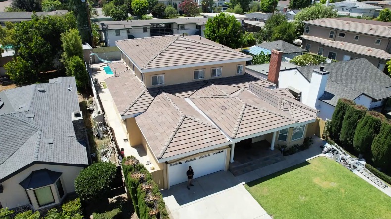 San Marino roofing project by GAF Master Elite contractor Green Ladder Roofing