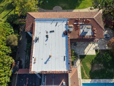 Spanish tile roof installation in San Marino, CA by Green Ladder Roofing, a GAF Master Elite roofing contractor