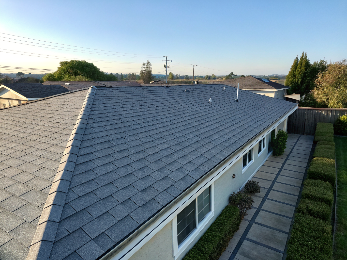Architectural shingle installation in Alhambra, CA