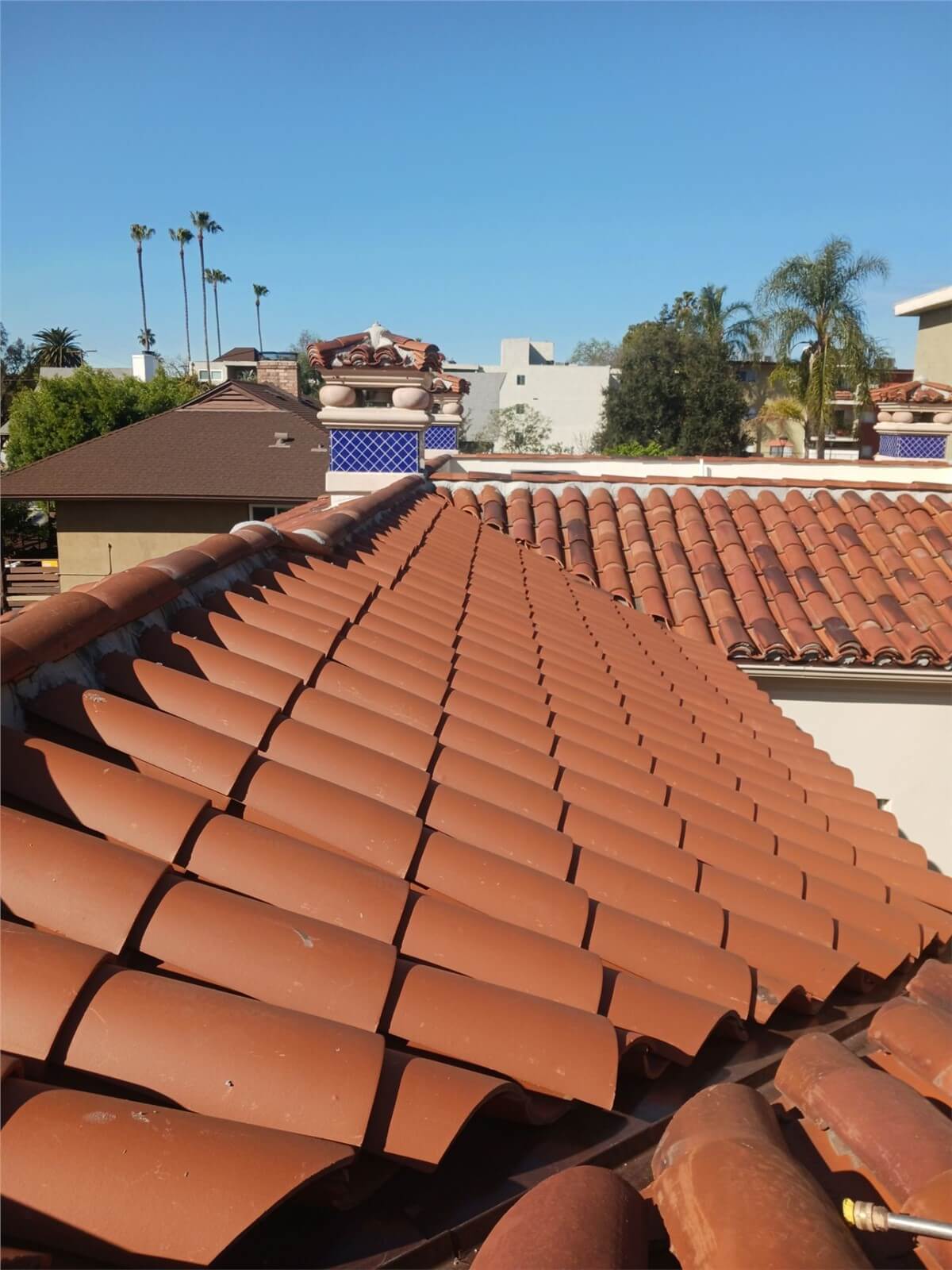 Spanish tile roof installation in Alhambra, CA