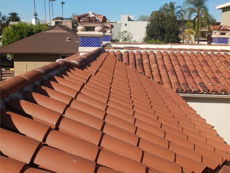 Clay tile roof installation — roofing contractor serving Arcadia, CA