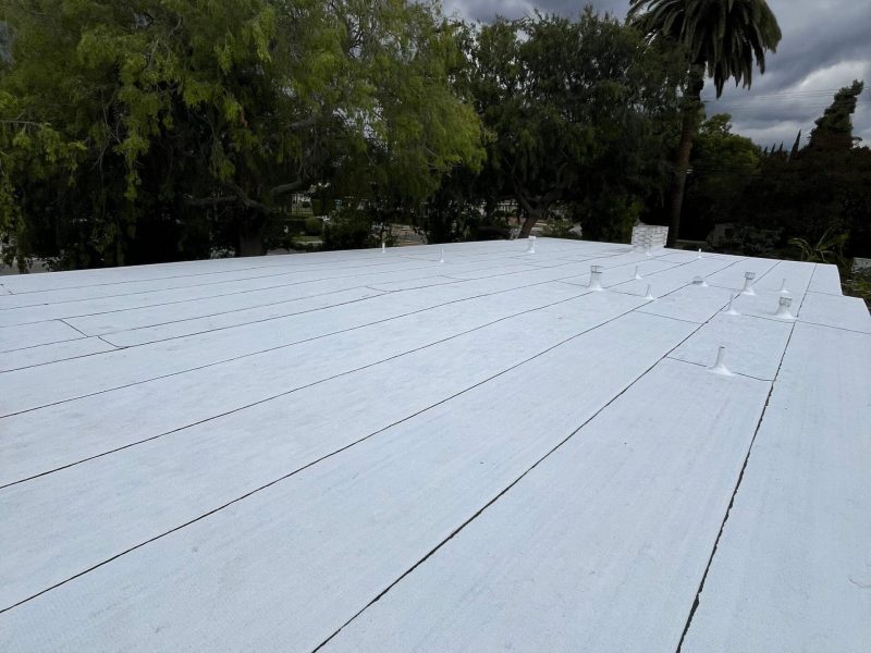 Commercial flat roof installation — roofing contractor serving Sierra Madre, CA